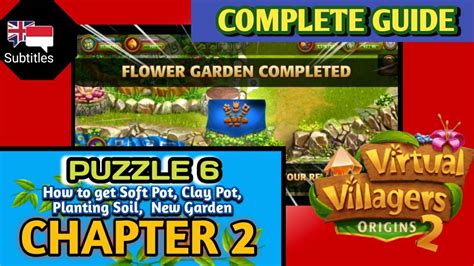 virtual villagers origins 2 puzzle 6|Flower Garden .